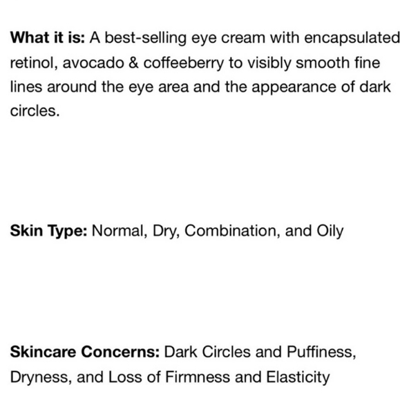 GLOW RECIPE Avocado Melt retinol eye cream 15 ml 0.5 fl.oz new in box - Picture 6 of 6